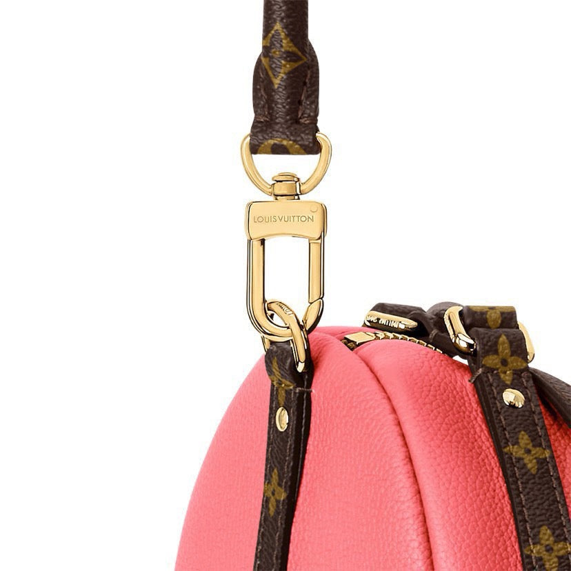 2026 Express PM Handbag in Bright Pink Grained Calfskin M29092