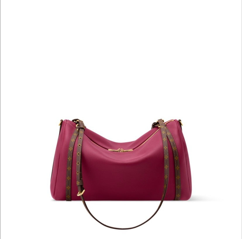 2026 Express MM Handbag in Carmin Red Premium Calfskin M27689