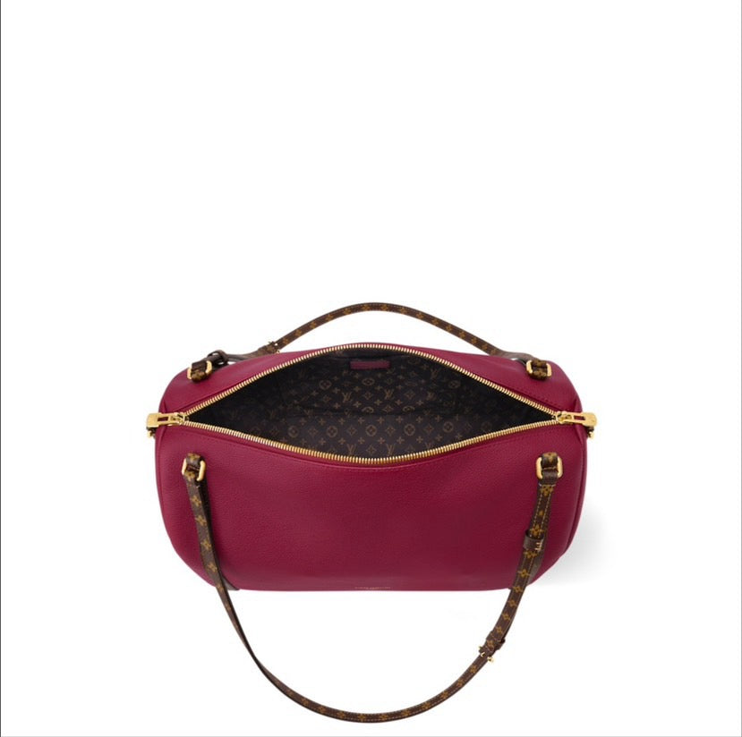 2026 Express MM Handbag in Carmin Red Premium Calfskin M27689