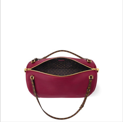 2026 Express MM Handbag in Carmin Red Premium Calfskin M27689