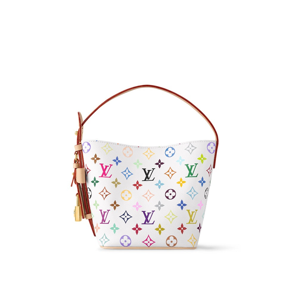 2026 All In BB Handbag in White Multicolor Monogram Coated Canvas M13089