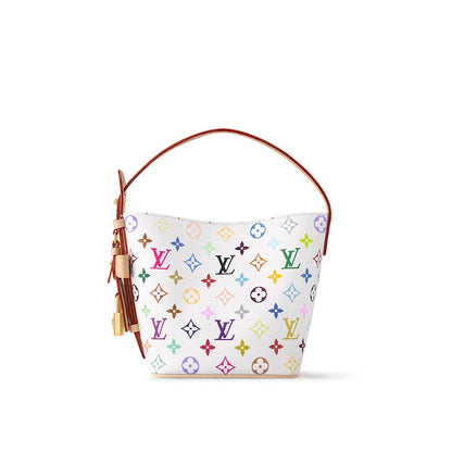 2026 All In BB Handbag in White Multicolor Monogram Coated Canvas M13089