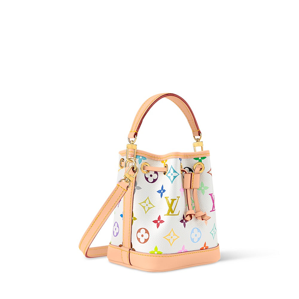 2026 Nano Noé Handbag in Monogram Multicolore Coated Canvas M27493