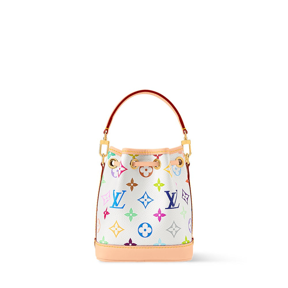 2026 Nano Noé Handbag in Monogram Multicolore Coated Canvas M27493