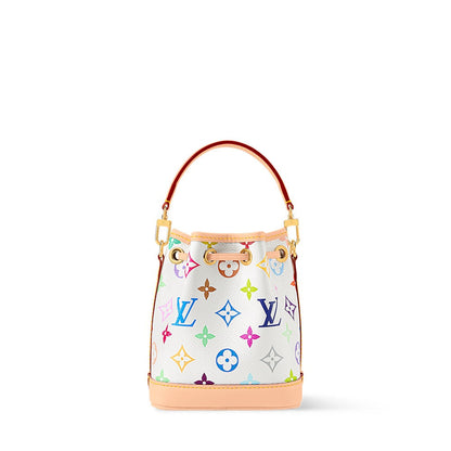2026 Nano Noé Handbag in Monogram Multicolore Coated Canvas M27493