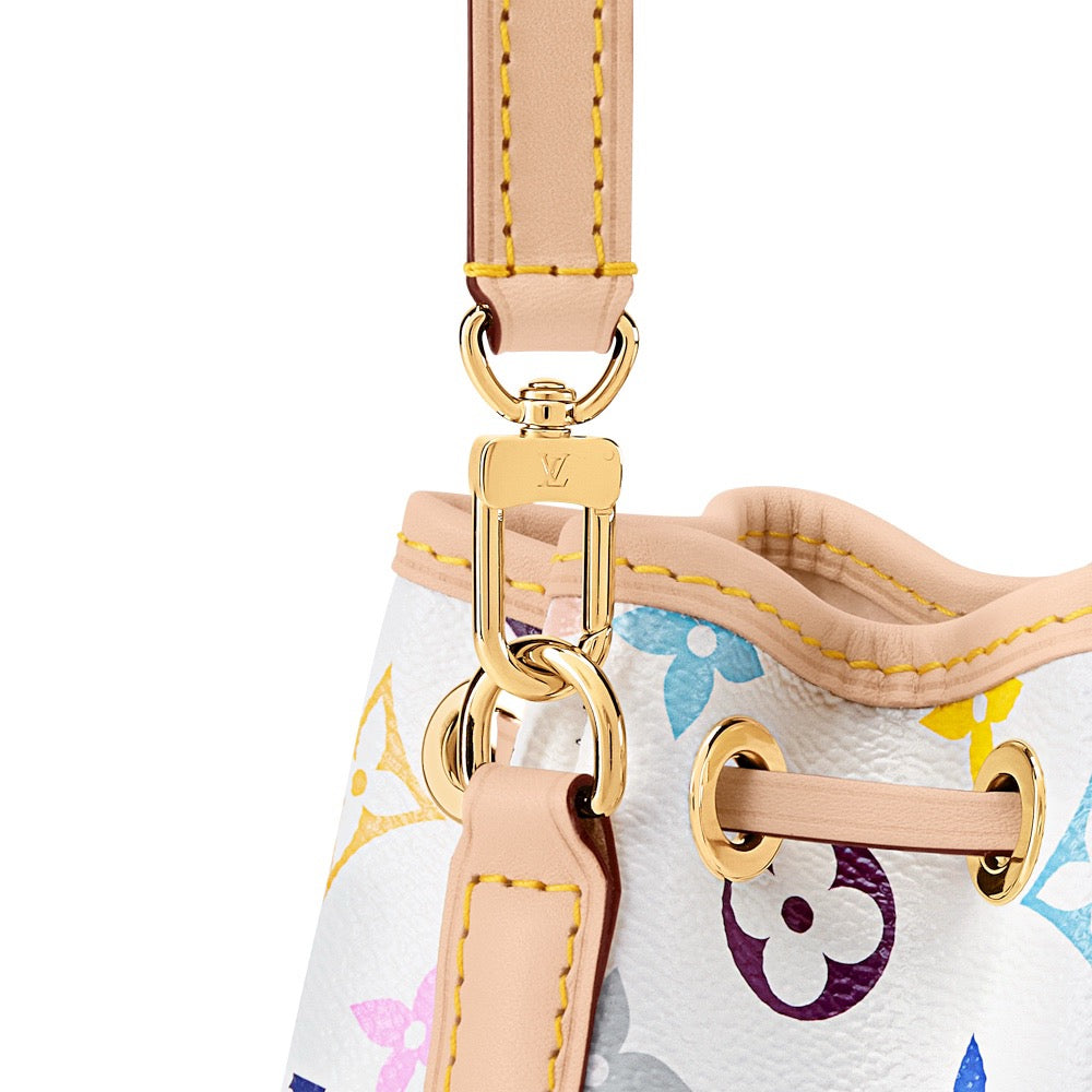 2026 Nano Noé Handbag in Monogram Multicolore Coated Canvas M27493