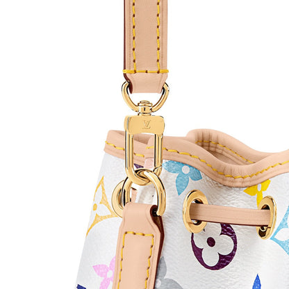 2026 Nano Noé Handbag in Monogram Multicolore Coated Canvas M27493