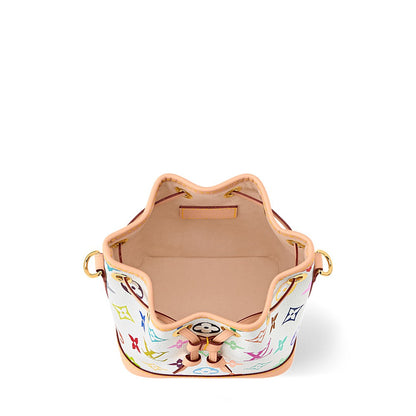 2026 Nano Noé Handbag in Monogram Multicolore Coated Canvas M27493