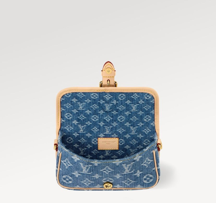 2026 Nano Diane Classic Baguette Bag Miniature Edition Blue Jacquard Denim M27700