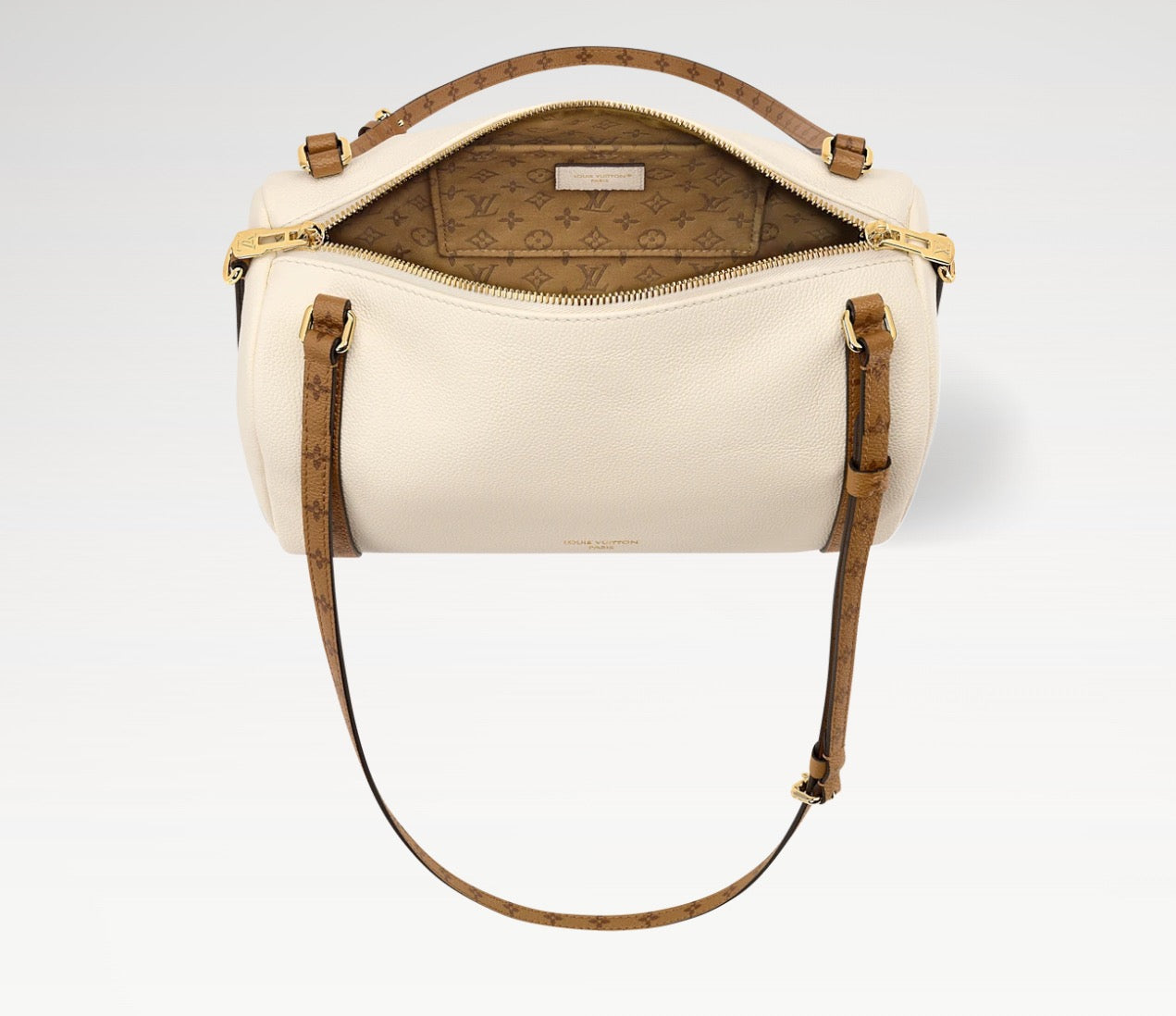 2026 Express PM Small Handbag in Vanilla Soft Calfskin M29392