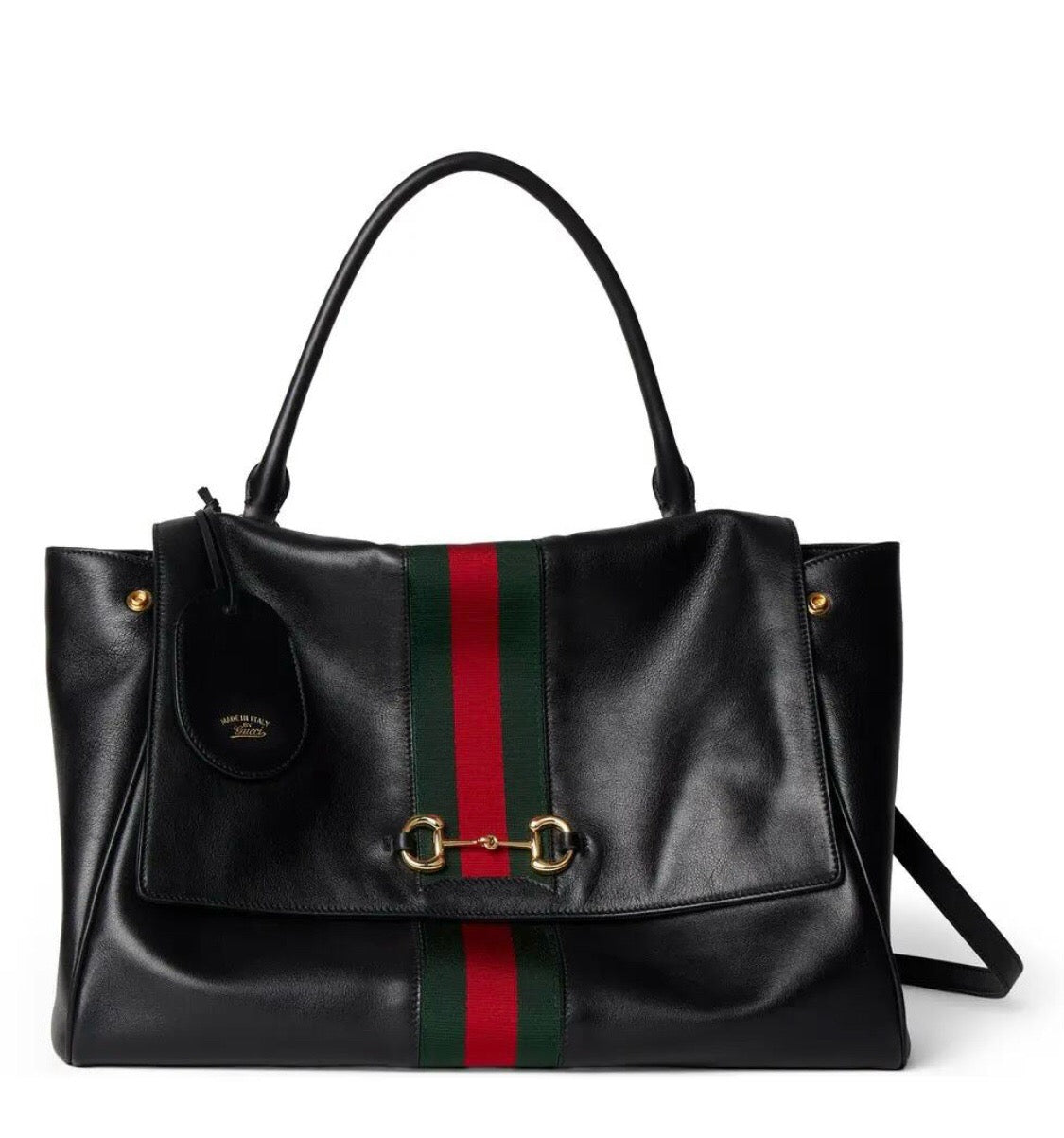 2026 Medium Black Premium Leather Paparazzo Handbag 875018 AAGIQ 1053