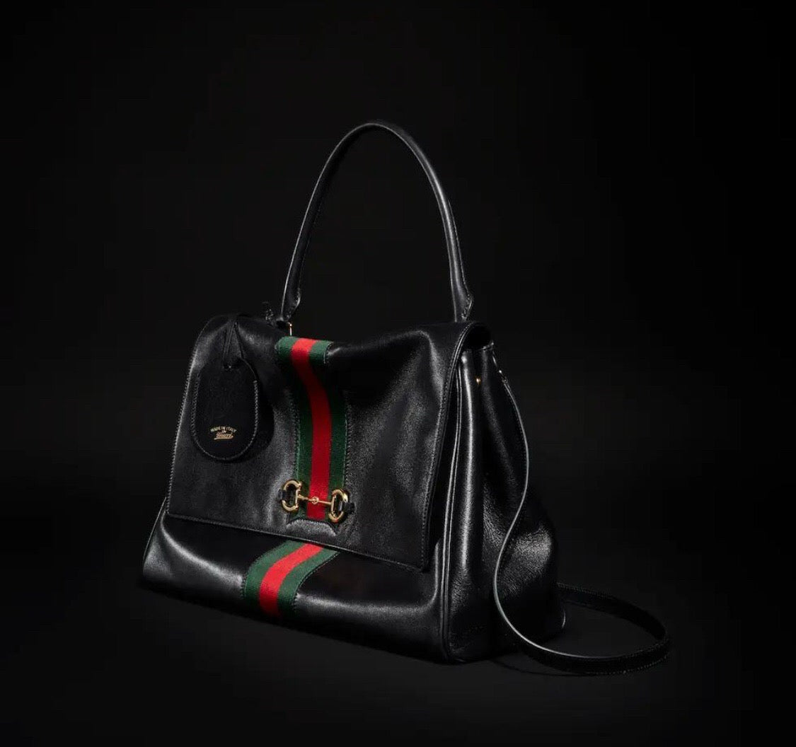 2026 Medium Black Premium Leather Paparazzo Handbag 875018 AAGIQ 1053