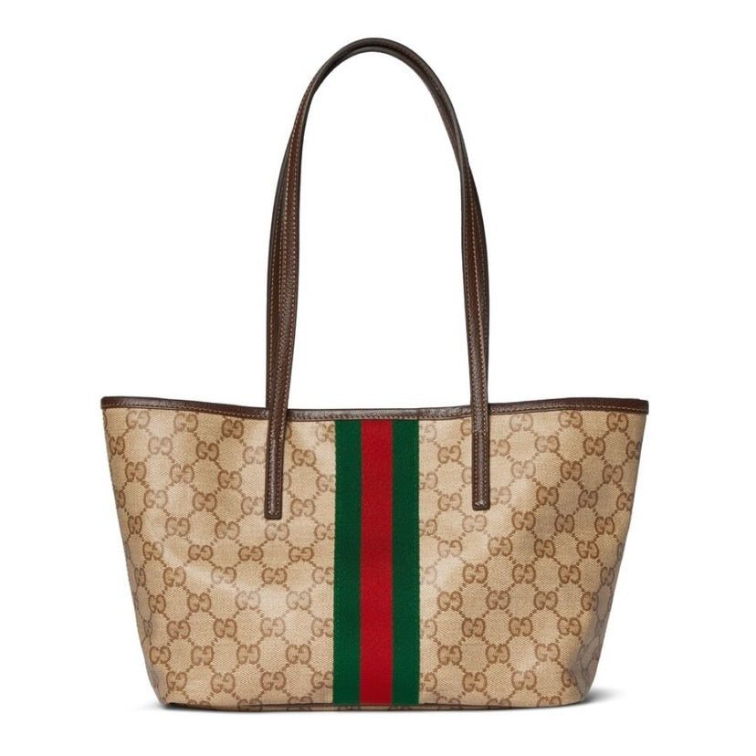 2026 Dark Brown GG Canvas Tote Bag 875236 FAF79 8547