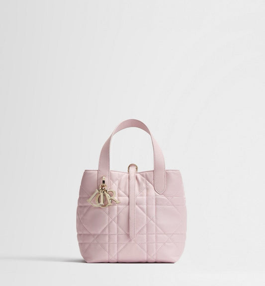 2026 Toujours Vertical Tote Bag, Small, Pink M2835OSNW_M29N