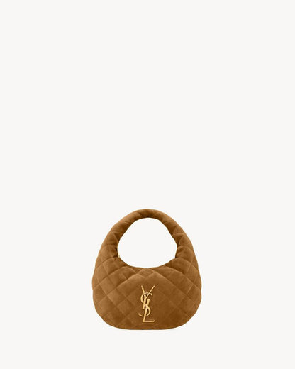 2026 Icarino Brown Quilted Nappa Leather Handbag 8516891U8072916