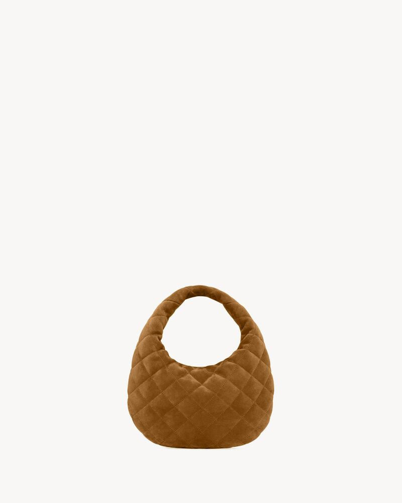 2026 Icarino Brown Quilted Nappa Leather Handbag 8516891U8072916