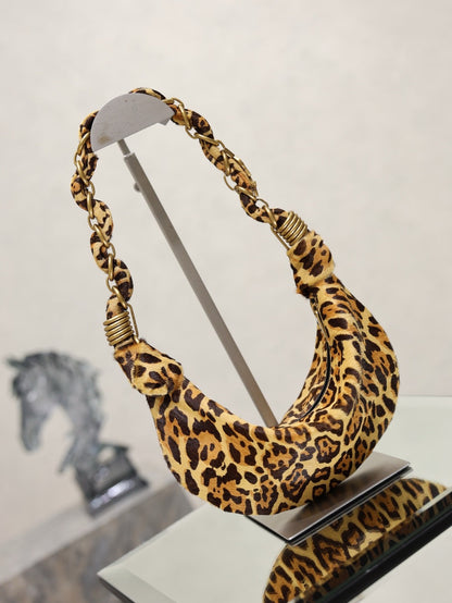 2026 Amalia Mini Leopard-Print Calf Hair/Pony Hair Tote 862558AAGIK2874
