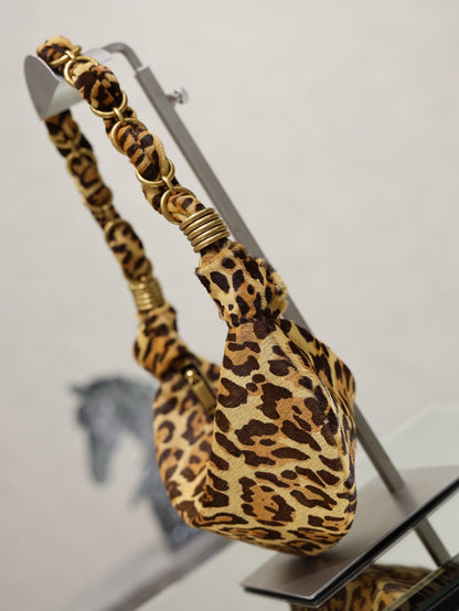 2026 Amalia Mini Leopard-Print Calf Hair/Pony Hair Tote 862558AAGIK2874