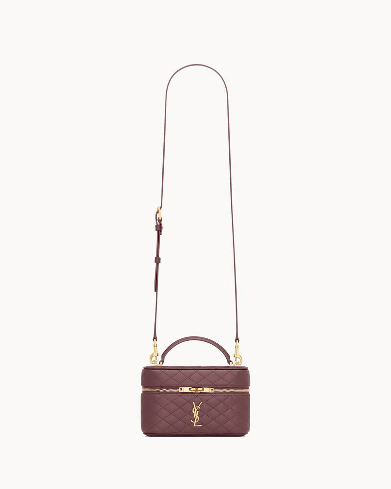 2026 Gaby Burgundy Lambskin Cosmetic Bag 7667311EL07