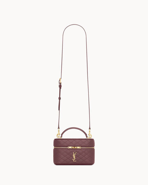 2026 Gaby Burgundy Lambskin Cosmetic Bag 7667311EL07