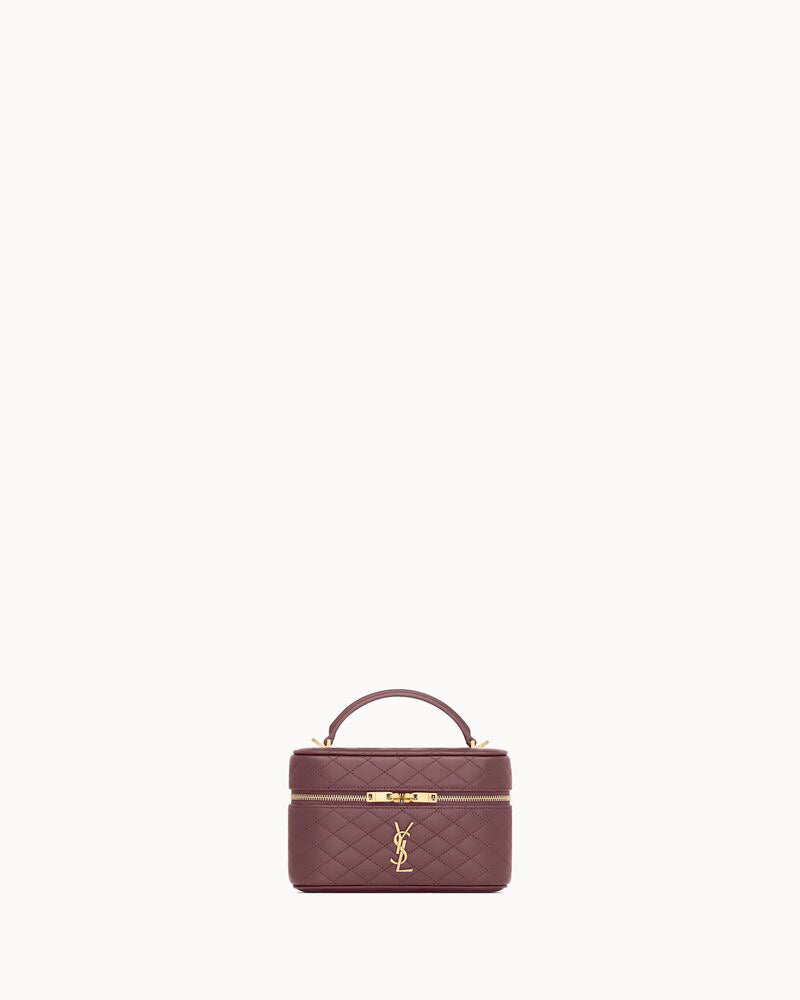 2026 Gaby Burgundy Lambskin Cosmetic Bag 7667311EL07