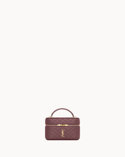 2026 Gaby Burgundy Lambskin Cosmetic Bag 7667311EL07