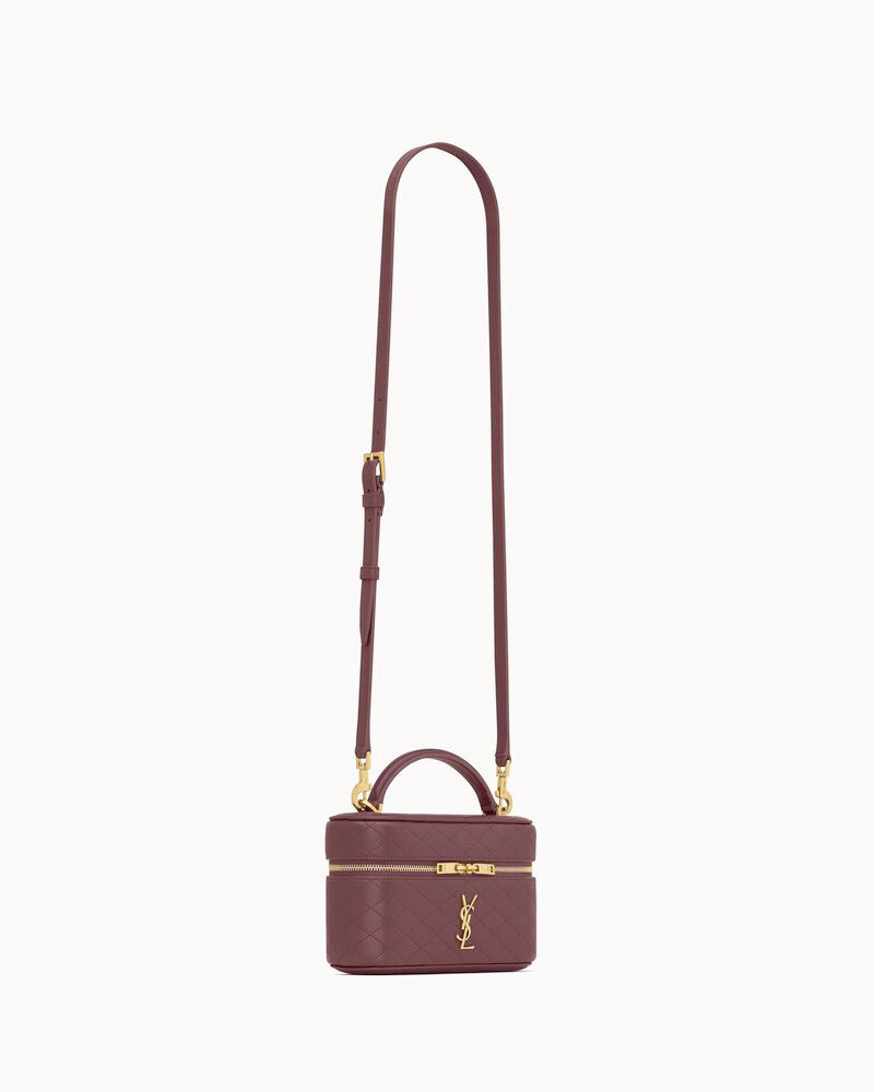 2026 Gaby Burgundy Lambskin Cosmetic Bag 7667311EL07