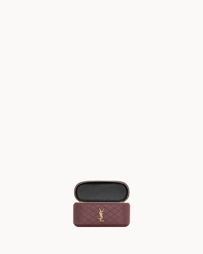 2026 Gaby Burgundy Lambskin Cosmetic Bag 7667311EL07