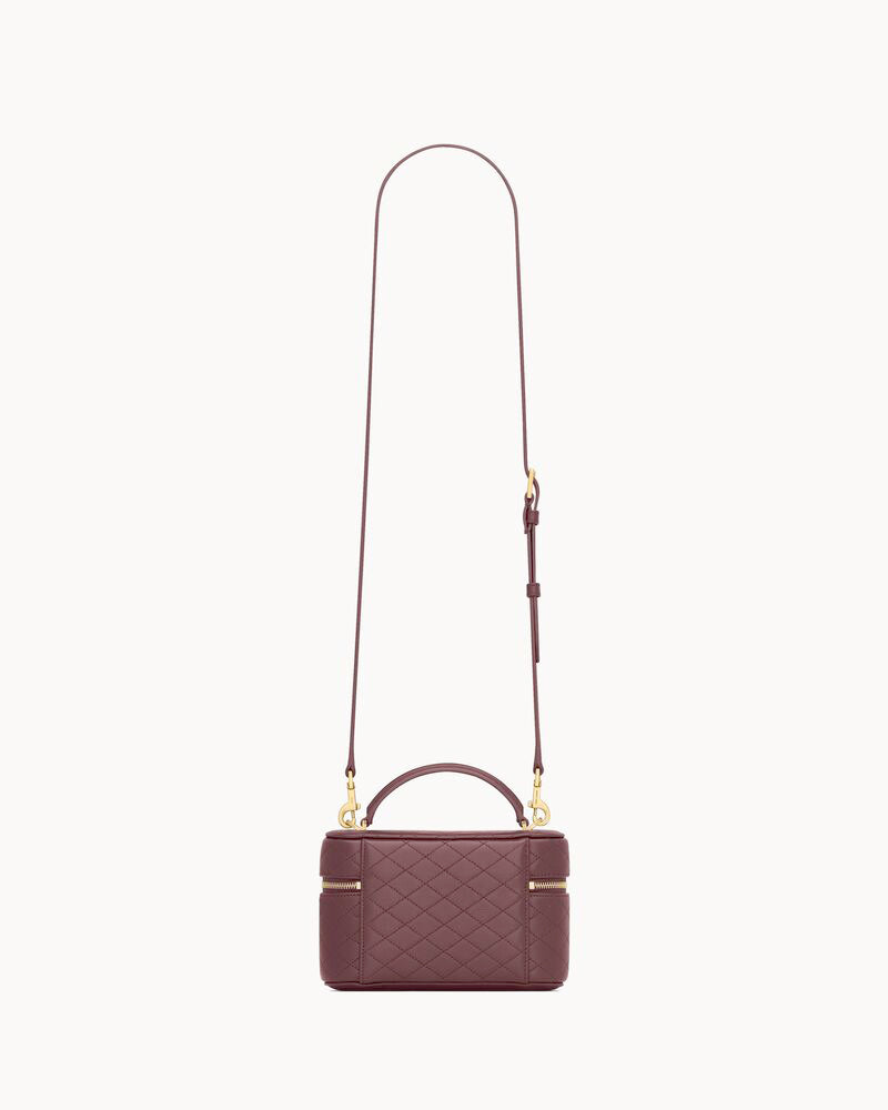 2026 Gaby Burgundy Lambskin Cosmetic Bag 7667311EL07