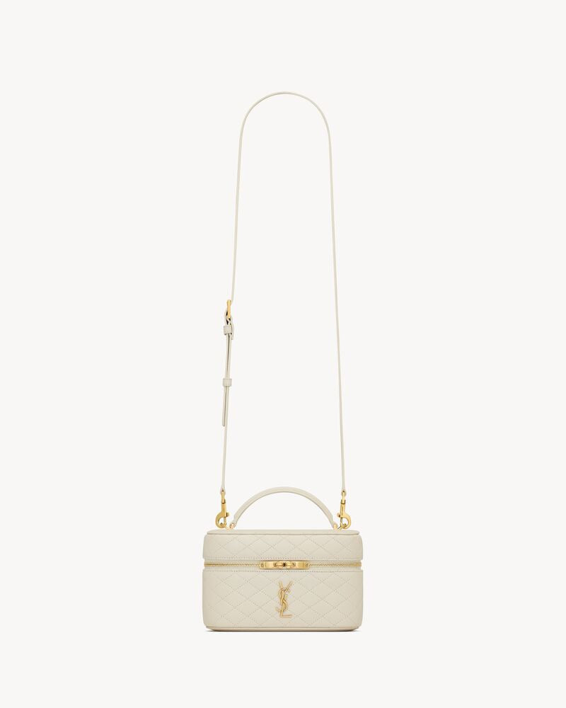 2026 Gaby Off-White Lambskin Cosmetic Bag 7667311EL079207