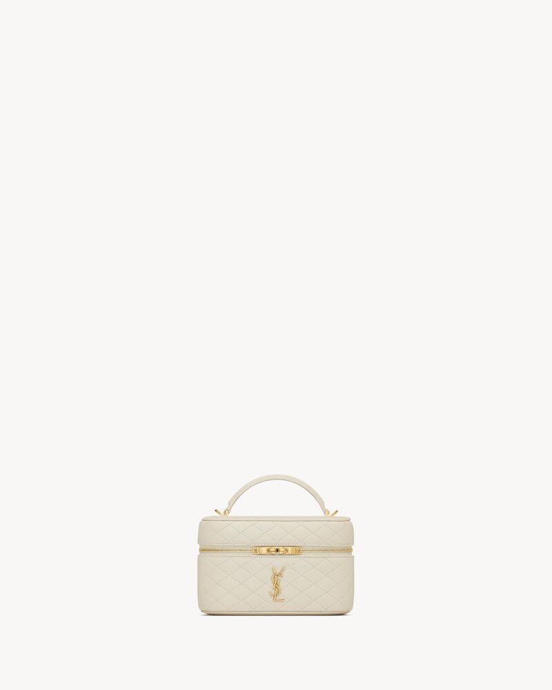 2026 Gaby Off-White Lambskin Cosmetic Bag 7667311EL079207