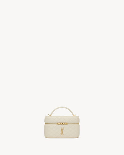 2026 Gaby Off-White Lambskin Cosmetic Bag 7667311EL079207