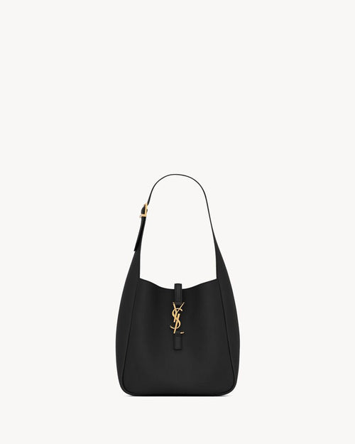 2026 Small Le 5 À 7 Supple Black Soft Leather Hobo Bag 713938AAAUQ1000