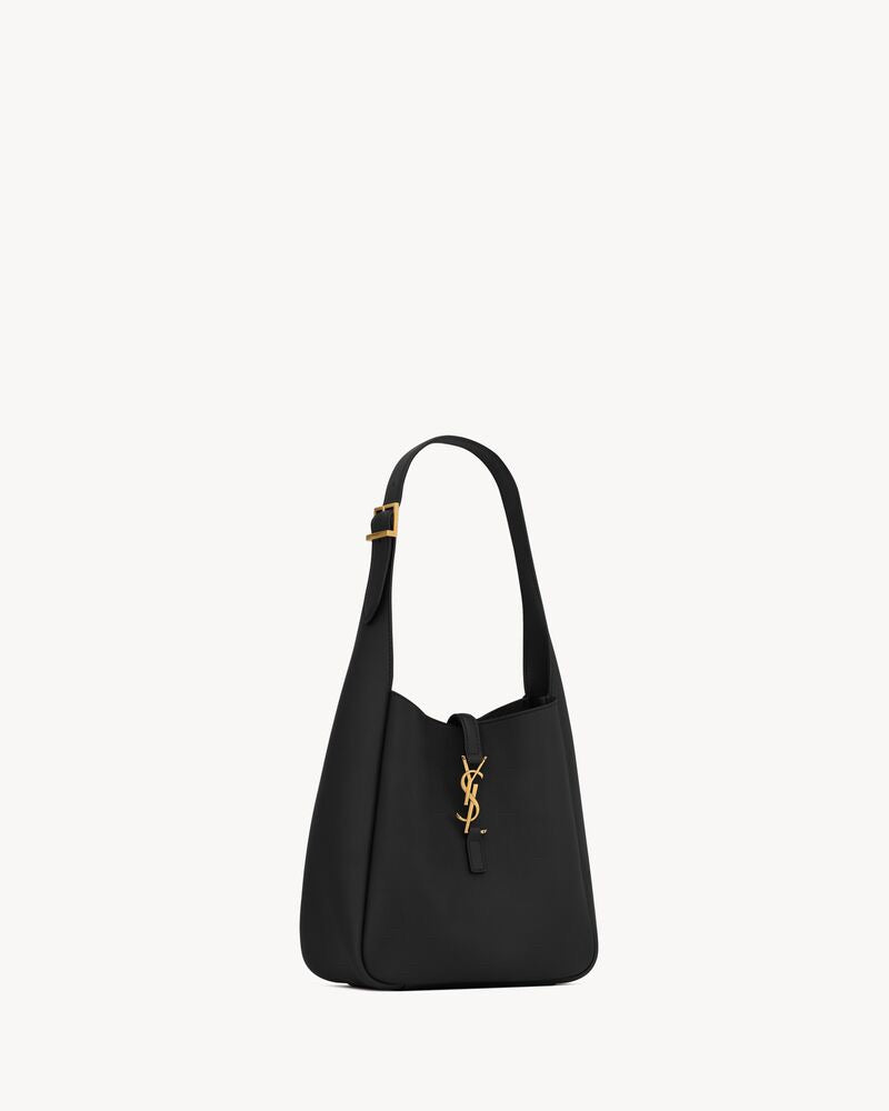 2026 Large Le 5 À 7 Supple Black Soft Leather Hobo Bag 713938AAAUQ1000