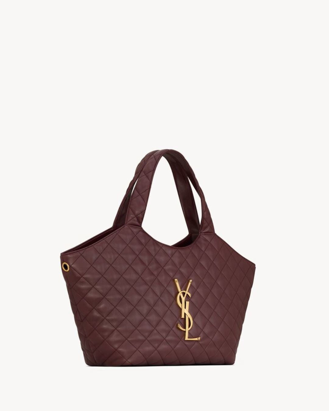 2026 ICARE Burgundy Quilted Lambskin Extra-Large Tote Bag 858191AAANG6195