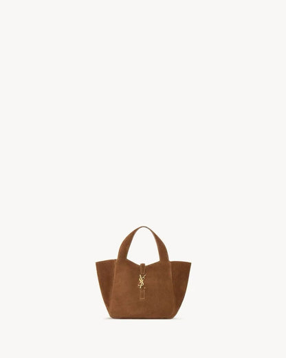 2026 Le 5 à 7 Baby Bea Brown Suede Handbag 872469008IW2885