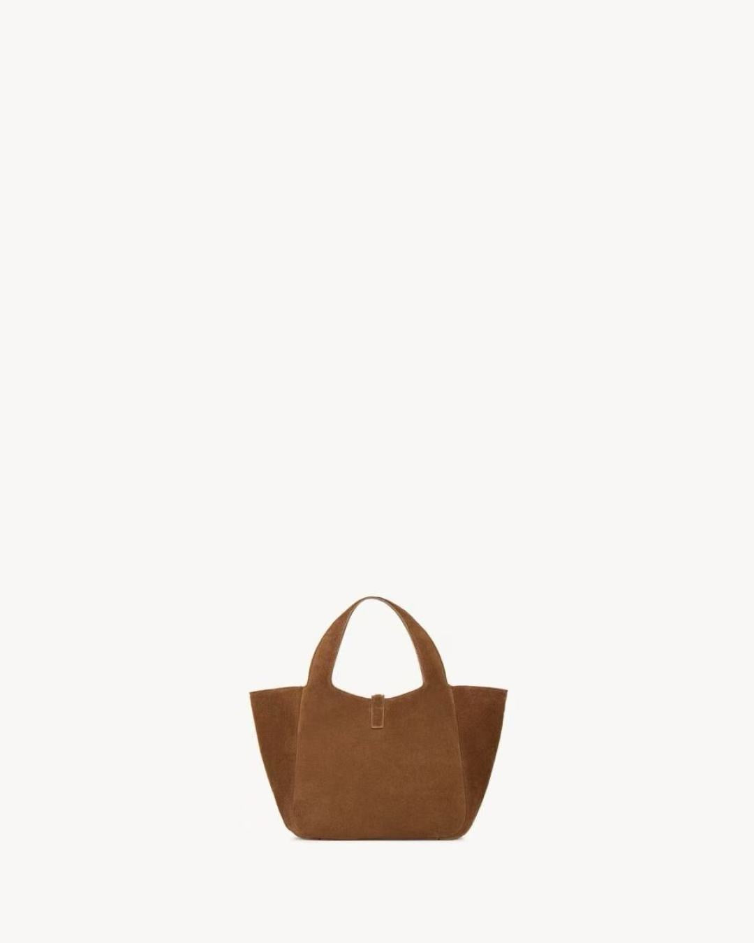 2026 Le 5 à 7 Baby Bea Brown Suede Handbag 872469008IW2885