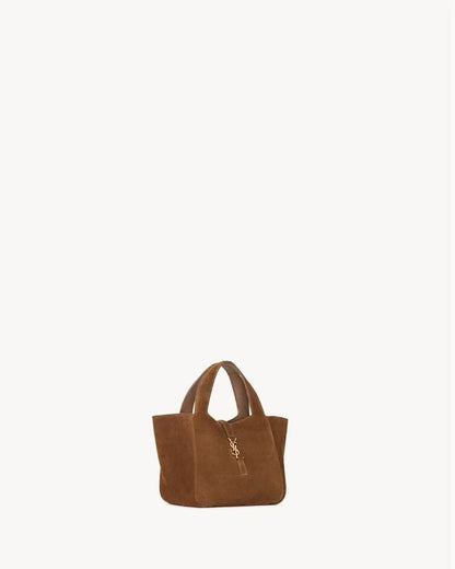 2026 Le 5 à 7 Baby Bea Brown Suede Handbag 872469008IW2885