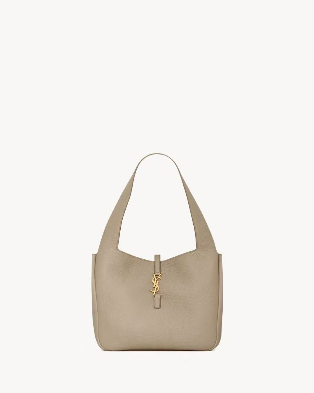 2026 Small LE 5 À 7 BEA Beige Deer Leather or Cowhide Tote Bag 779029AADUU1346