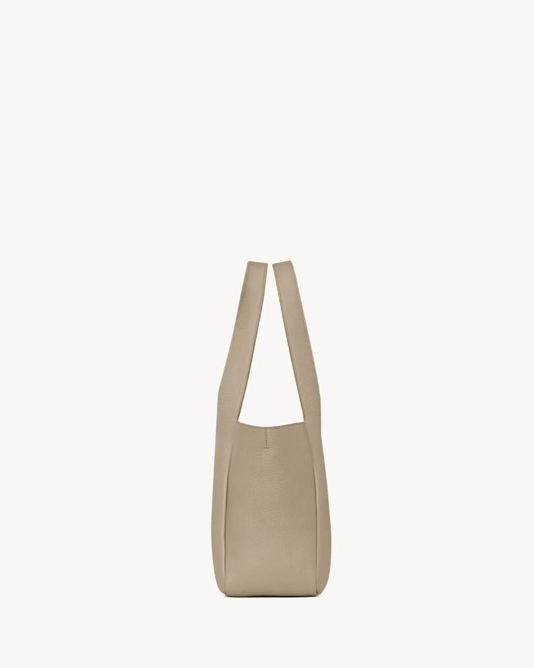 2026 Small LE 5 À 7 BEA Beige Deer Leather or Cowhide Tote Bag 779029AADUU1346