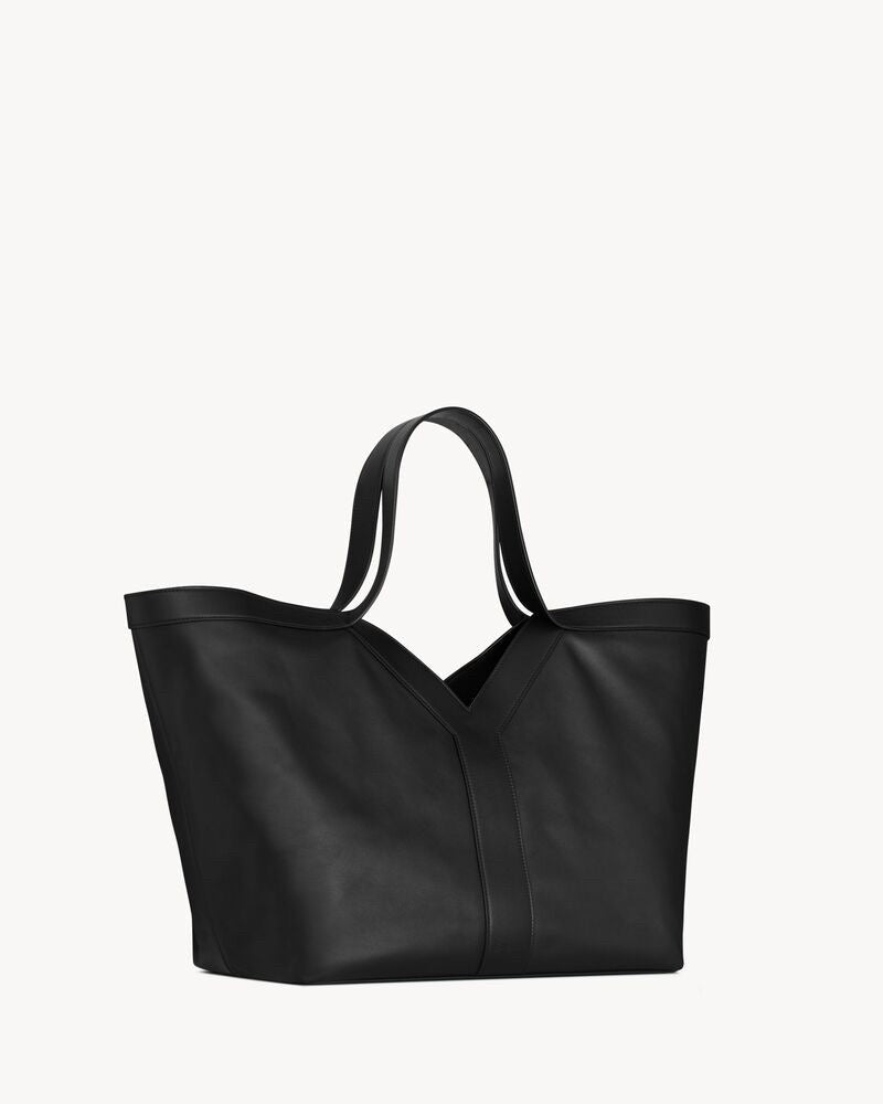2026 Y Tote Bag, Black Grained Calfskin 817602AAEB31000