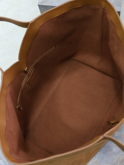 2026 Y Dark Caramel Suede Tote Bag 817602C0X0W2924