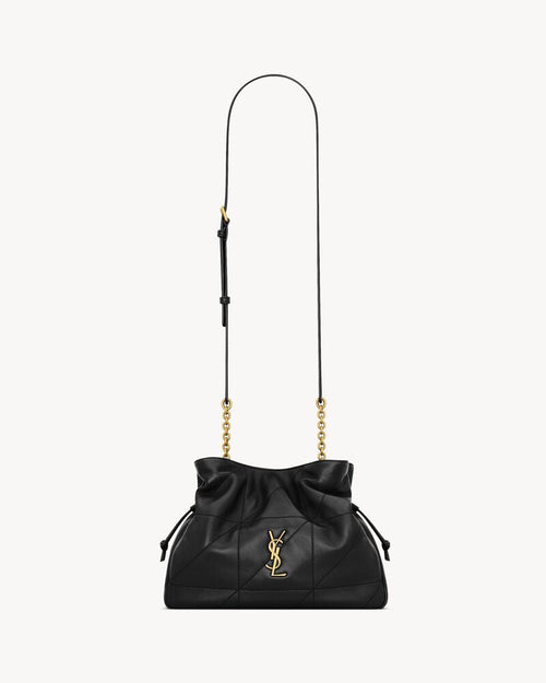 2026 Jamie Black Lambskin Drawstring Shoulder Bag 862712AAB321000