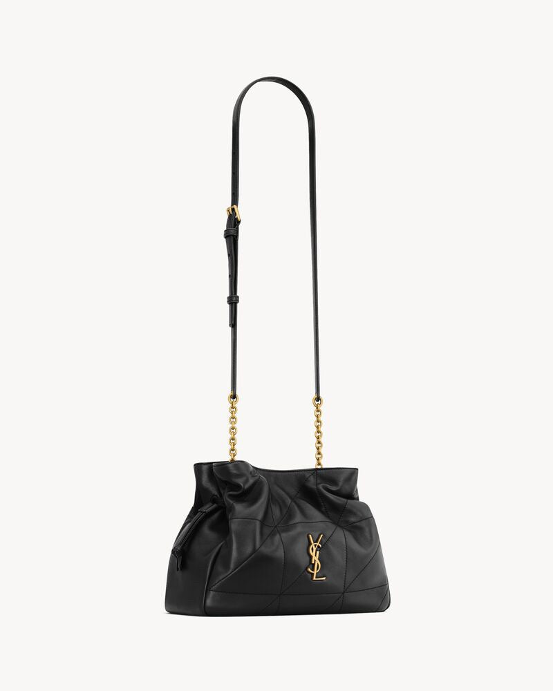 2026 Jamie Black Lambskin Drawstring Shoulder Bag 862712AAB321000