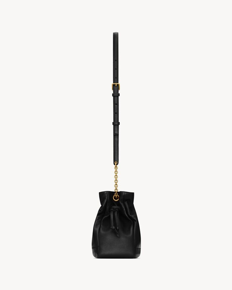 2026 Jamie Black Lambskin Drawstring Shoulder Bag 862712AAB321000