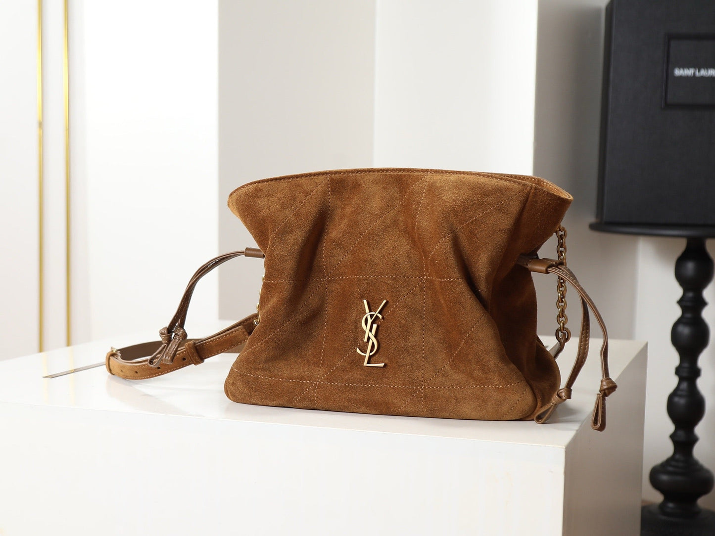 2026 Jamie Brown Suede Drawstring Bag/Shoulder Bag 8627121U8P72916