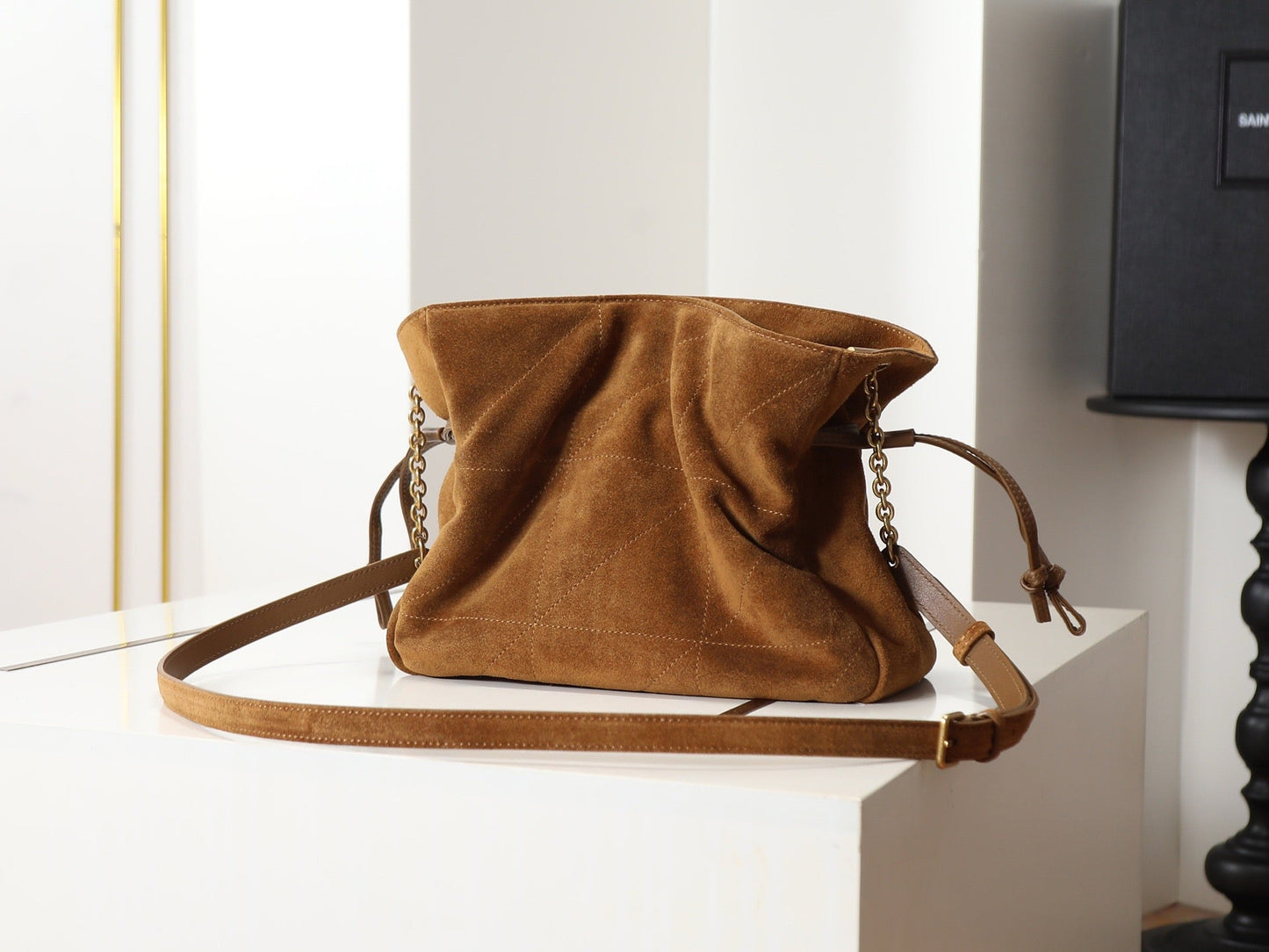 2026 Jamie Brown Suede Drawstring Bag/Shoulder Bag 8627121U8P72916