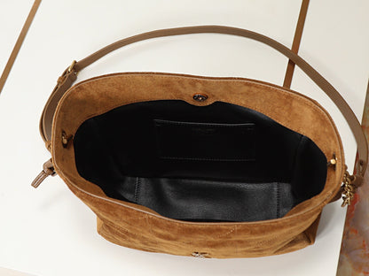 2026 Jamie Brown Suede Drawstring Bag/Shoulder Bag 8627121U8P72916