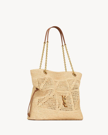 2026 Jamie Beige Raffia Woven Tote Bag 838876GAAFY2791
