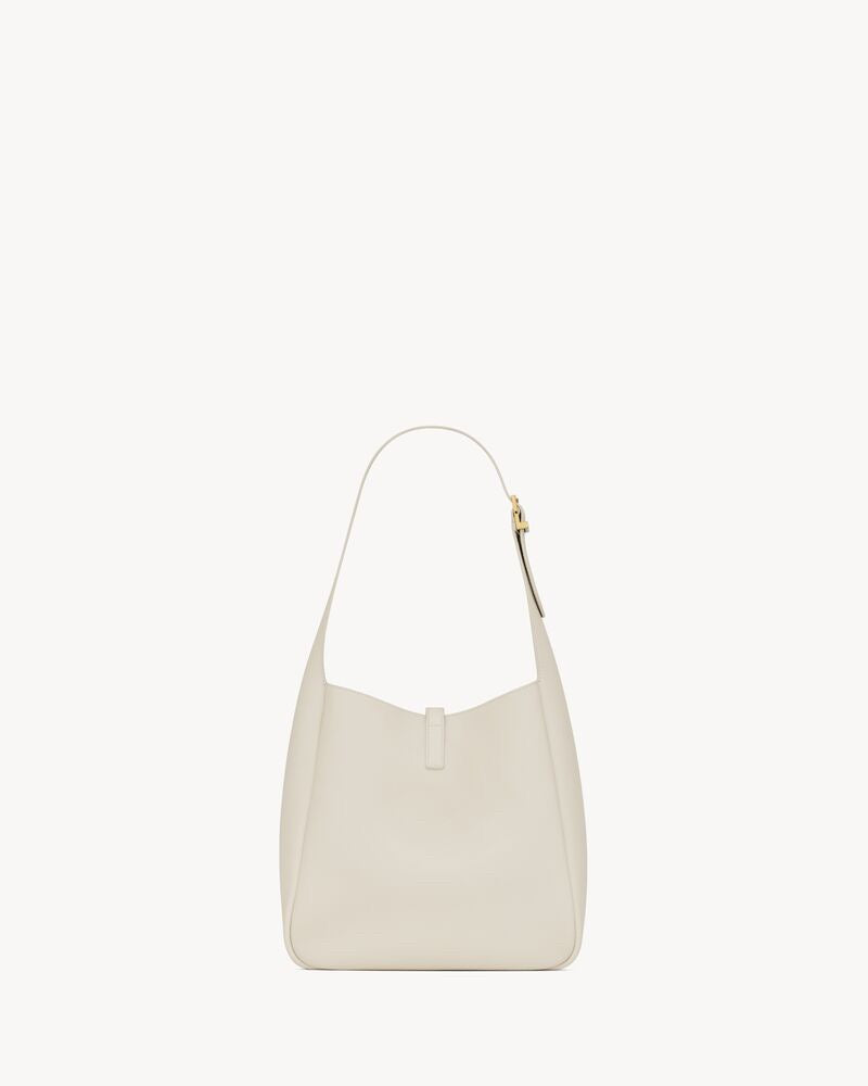 2026 Large Le 5 à 7 Supple Ivory White Leather Shoulder Bag 753837AAAUQ9207
